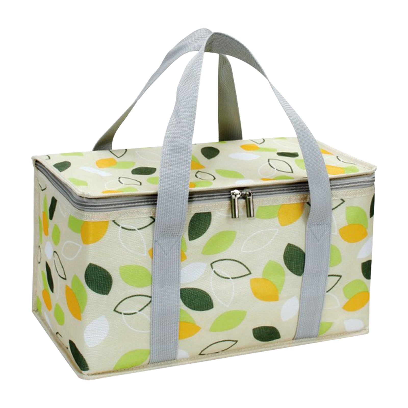 Darzheoy Large Picnic Basket Shopping Basket Camping Picnic Basket Travel Picnic Bag Portable Bento Bag Thermal Insulation Bag Green