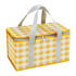 Darzheoy Large Picnic Basket Shopping Basket Camping Picnic Basket Travel Picnic Bag Portable Bento Bag Thermal Insulation Bag Yellow