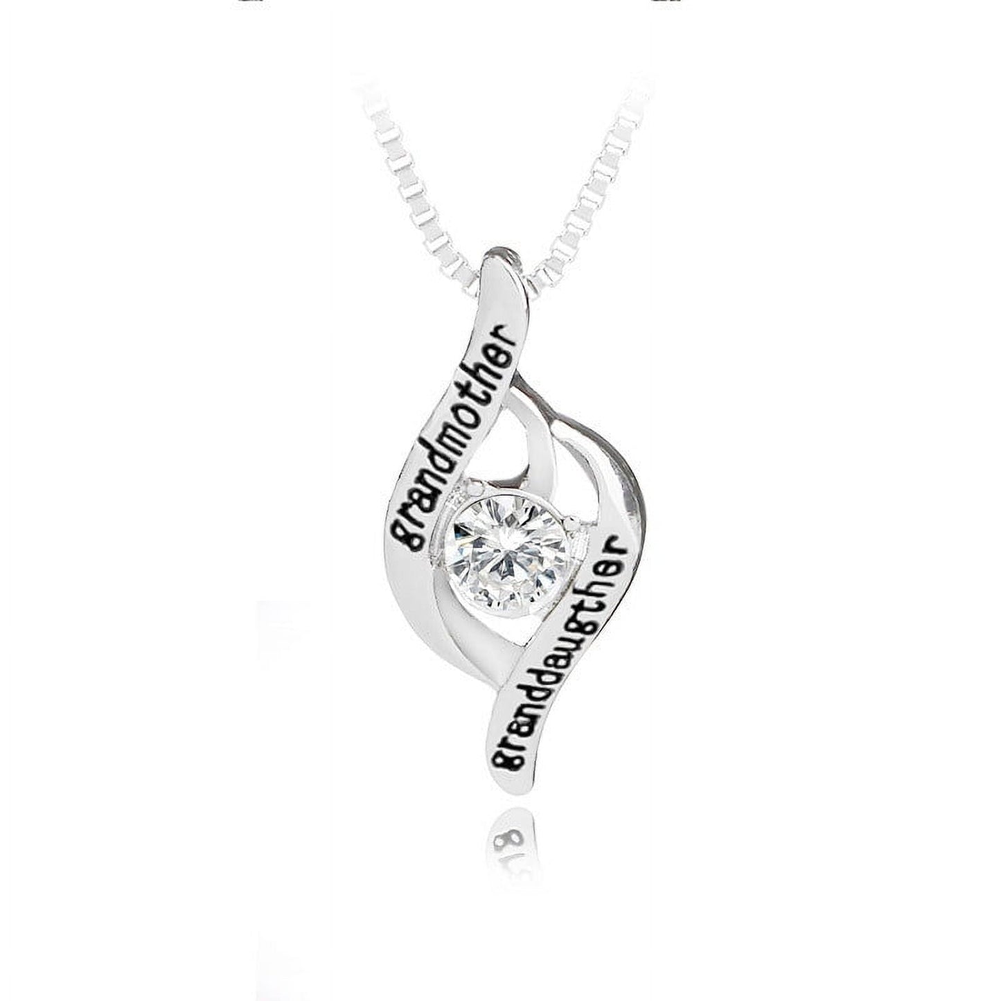 Chmadoxn Best Gifts for Women, Mother's Day Gifts for Grandma 925 Silver Mom Necklace Birthday Mother Day Jewelry Gifts for Grandma from GrandDaughter GrandSon