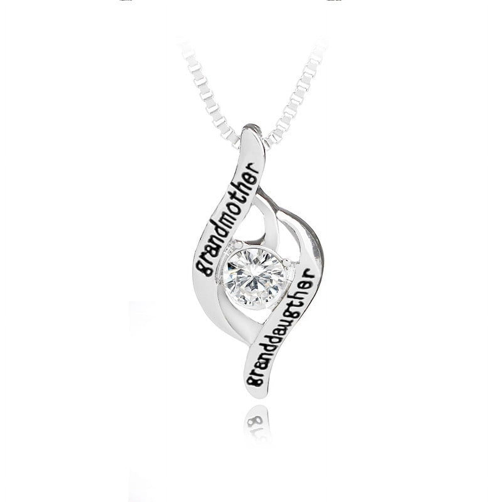 Chmadoxn Best Gifts for Women, Mother's Day Gifts for Grandma 925 Silver Mom Necklace Birthday Mother Day Jewelry Gifts for Grandma from GrandDaughter GrandSon