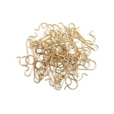 AYktou 50 Pack Christmas Ornament Hooks 0.47*1.18in Stainless Steel S-Shaped Hangers for Christmas Tree Decoration Christmas Stocking Balls Christmas Ornaments,Gold