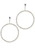 Large Sparkly Diamante Hoop Costume Earrings