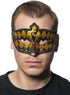 Harlequin Black and Gold Glitter Venetian Masquerade Mask