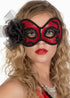 Glittering Senorita Red Masquerade Mask