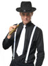 Roaring 20s White Gangster Costume Suspenders