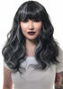 Gothic Black and White Womens Halloween Costume Wig