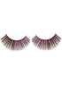 Long Black and Pink Tinsel False Eyelashes