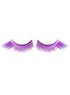 Winged Purple False Eyelashes with Tinsel Highlights