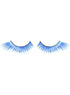 Winged Blue False Eyelashes with Tinsel Highlights