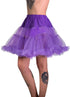 Fluffy Purple Thigh Length Costume Petticoat
