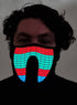 Colourful Wave Pattern Sound Activated Light Up Mask