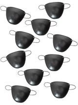 Basic Black Eye Pirate Patch 10 Pack Party Favours