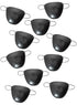 Basic Black Eye Pirate Patch 10 Pack Party Favours