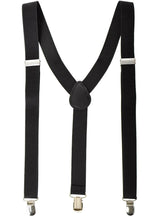 Adjustable Stretchy Black Costume Suspenders