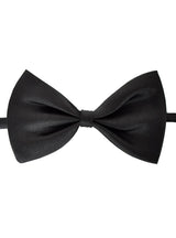 Classic Black Satin Adjustable Costume Bow Tie