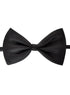Classic Black Satin Adjustable Costume Bow Tie