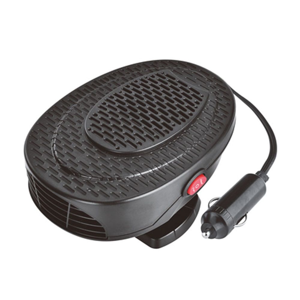 Car Heater, 12V 150W Car Fan, Car Windscreen Quick Defrost & Defog, Plug-in Cigarette Lighter, 2-in-1 Heating & Cooling Adjustable Thermostat, Black