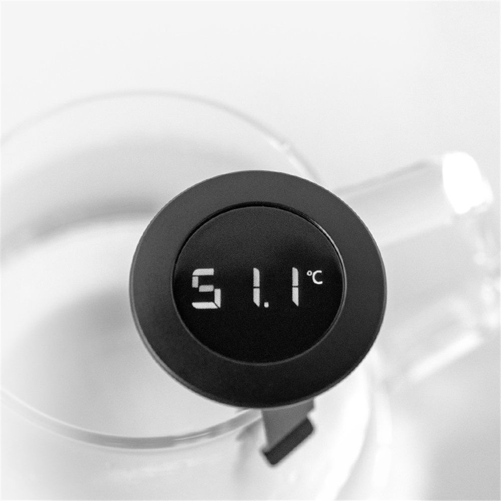 Digital Milk Frothing Thermometer with Clip, Espresso Machine Accessories for Steaming Milk (Fahrenheit/Celsius)