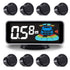 Backup Parktronic System Car Auto Vehicle Reverse with 8 Parking Sensors kit Distance Detection LCD Distance Display Sound Warning …