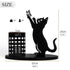 Cat Pen Holder for Desk Cute Black Cat Pencil Holder Metal Desk Accessories Organizer Makeup Brush Pen Cups for Office Home Decor Table Centerpiece Lover Gifts Wome