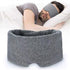 Cotton Sleep Eye Mask for Men - Upgrade Design Blackout Side Sleeper Eyes Cover for Night Sleeping, Large Size Wide Soft Travel Airplane Blindfold with Adjustable Velcro Strap for Work Nap