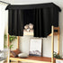 Heavy-Duty Blackout Bottom Bunk Bed Curtains Privacy Canopy Twin Size for Home Dorm, 2 Panels, Black