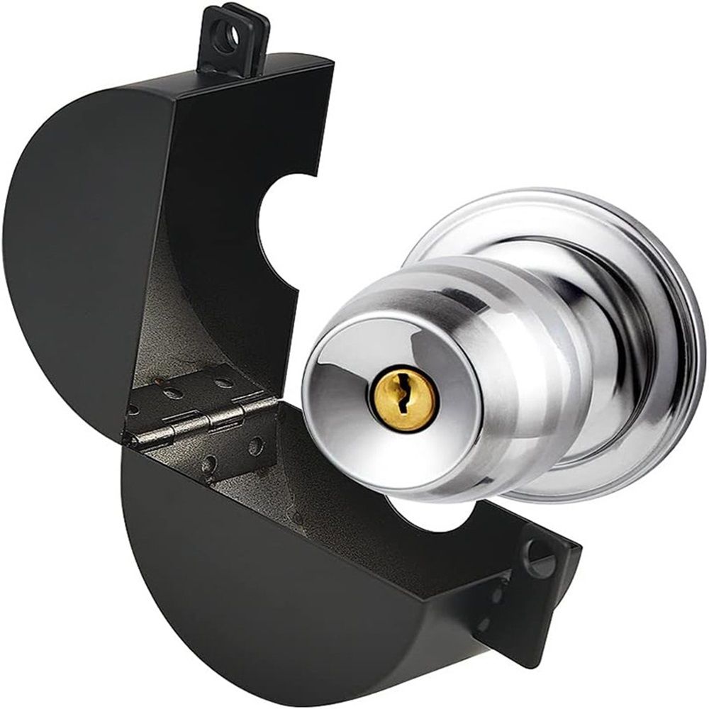 Door Knob Lockout Device, Cover to Disable The Doorknob/Faucet/Valve, Prevents Turning of Door Knob and Access to Keyhole, Prevents Operating The Knob (Without Padlock)