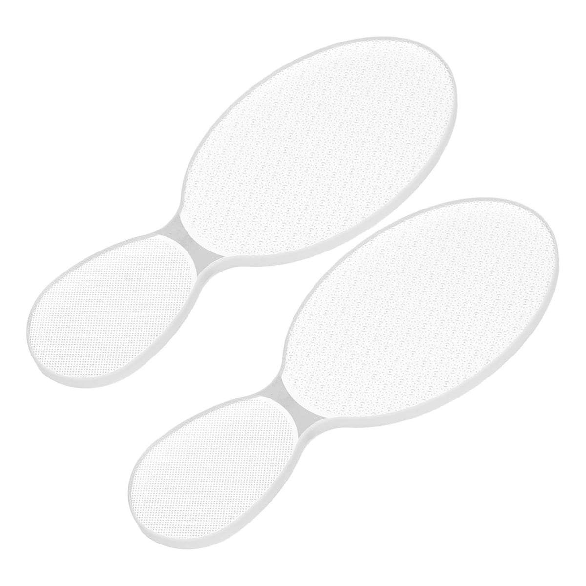 2pcs Glass Foot File 8-Shaped Rough and Smooth Sides Callus Remover Feet Heel Scrubber Dead Skin Scraper Pumice Stone Professional Pedicure Tools for Women and Men