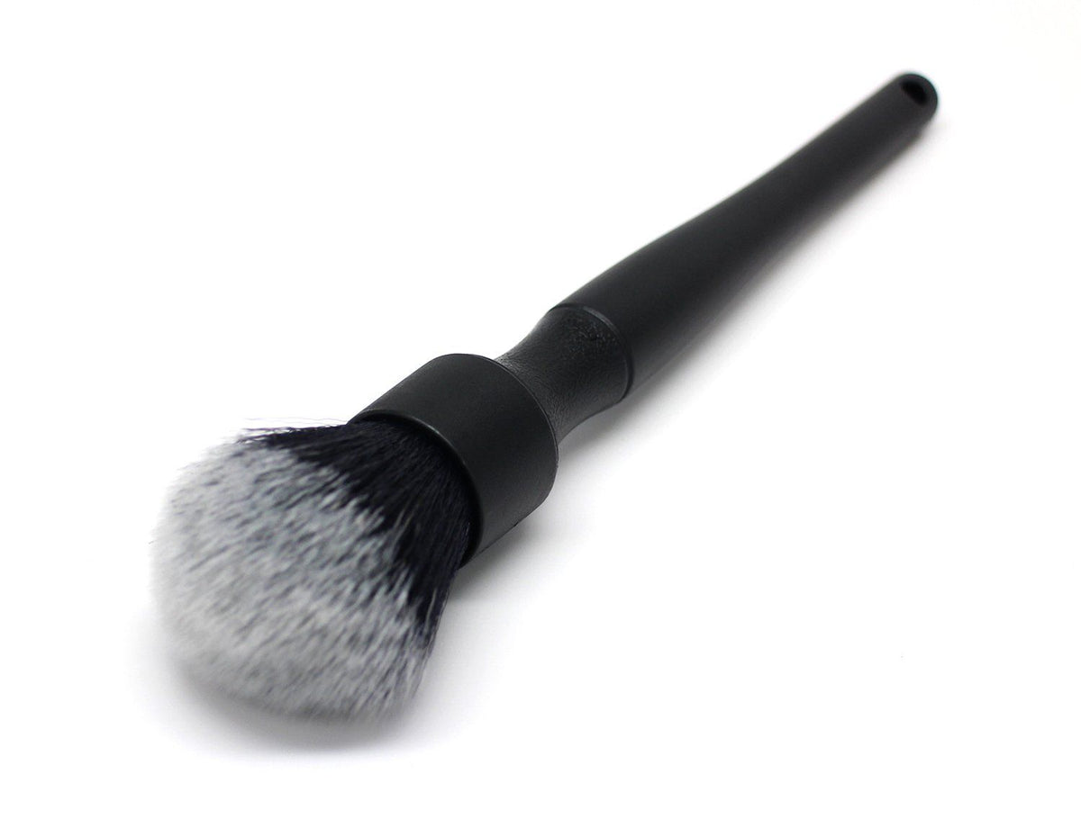 Detailing Brush - Ultra-Soft Bristles, Comfortable Grip and Scratch-Free Cleaning for Exterior, Interior, Emblems, Badges, and Instrument/Guage Panels. (black, Long)