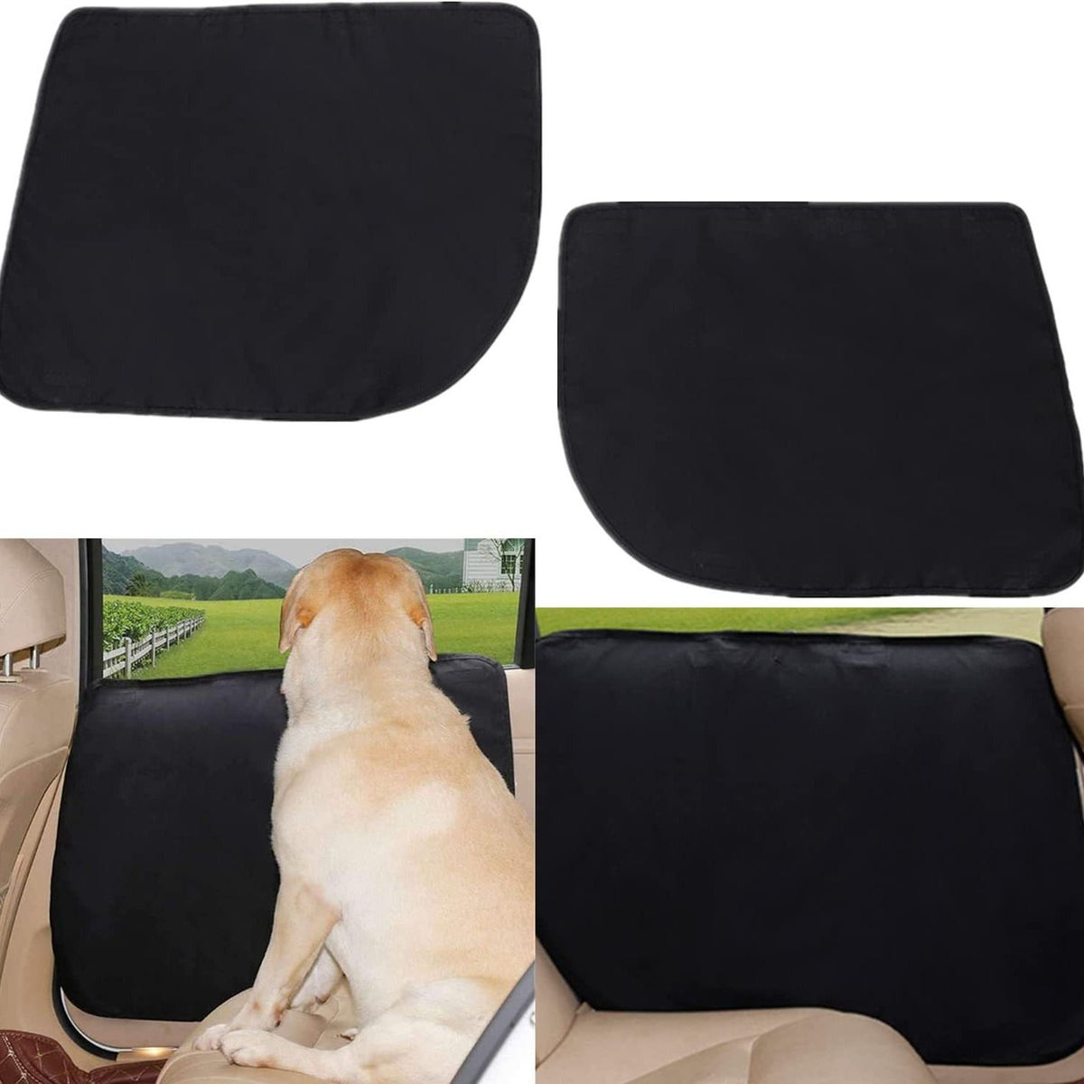 2 PCS Car Door Protector for Dogs,Waterproof, Anti-Scratch,Vehicle Door Protectors for Cars, Trucks, SUVs（No mesh bag）