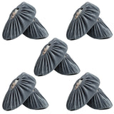 Shoe Covers, 5 Pairs Reusable Non Slip Shoe Protector Covers Washable Soft Shoe Cover for Household Office, Grey
