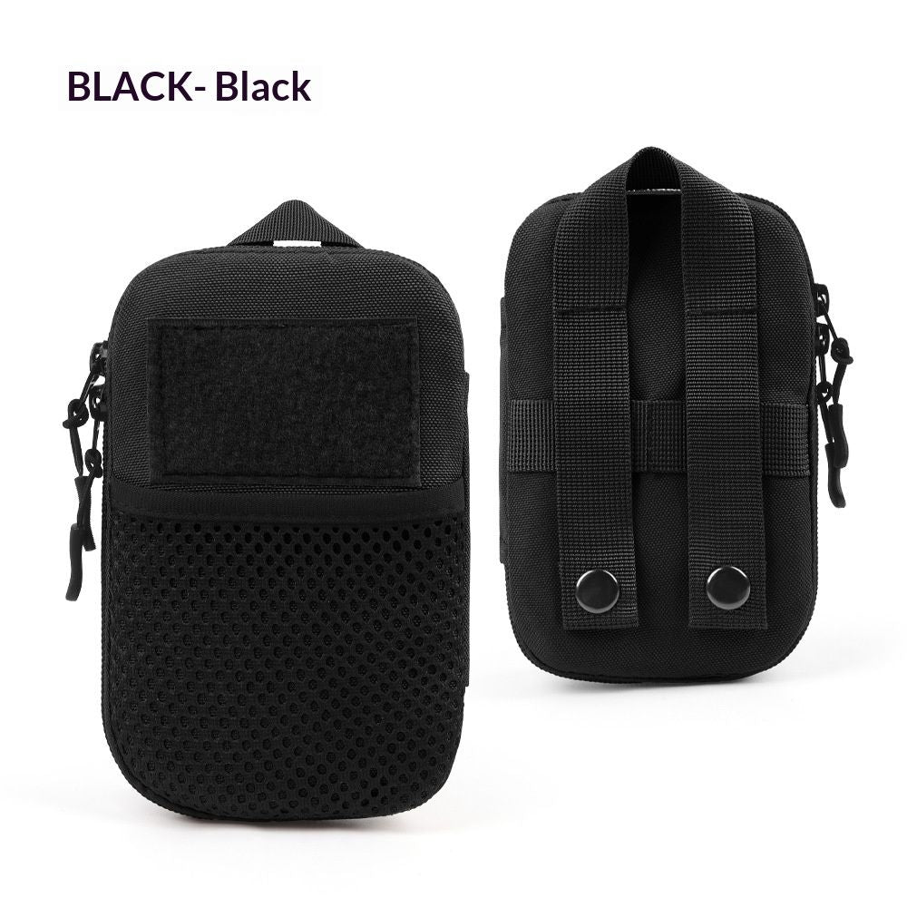 2 pack Dog Treat Pouch Pet Trainning Waist Bag Portable Food Snack Small Item Storage Holder Bag Hook Design Pet Training Reward Pouch Bait Sack Mini Puppy Snack Carrier Container Pockets (BLACK)