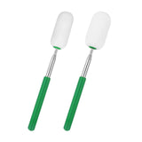 2 pack Telescoping Sponge Pottery, Retractable Clay Tool Sponges on Stick Extend up to 27.9in Telescoping Sponge Sticks for Pottery (Green)