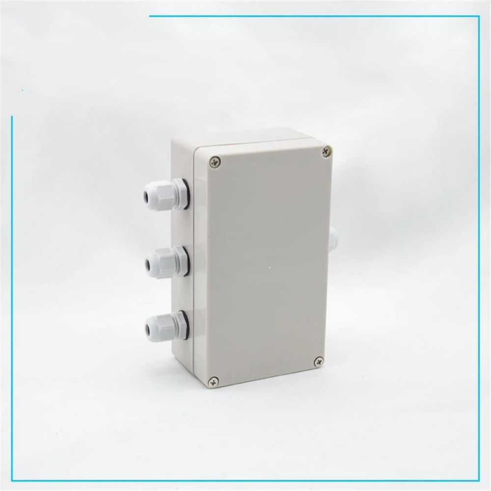 2 pack 1 in to 3 Out Electrical Junction Box w Terminal Connector Gland 158 x 90 x 60mm Waterproof Plastic Grey Dustproof Electric Project Enclosure