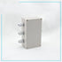 2 pack 1 in to 3 Out Electrical Junction Box w Terminal Connector Gland 158 x 90 x 60mm Waterproof Plastic Grey Dustproof Electric Project Enclosure