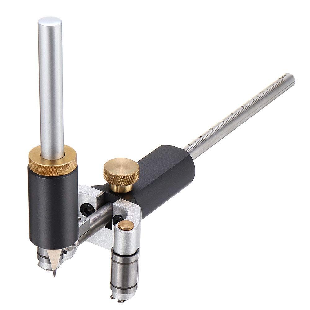 Marking Gauge, 2‑in‑1 Woodworking Scribe Scriber Multi‑Function Line Maker Measuring Tools Sliding Mark Scraper