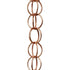 Rain Chains Pure Copper Ring Rain Chain, 125cm Decorative Rain Catcher Chain for Gutters, Rain Chains for Outside, Rain Gutter Replacement Downspout