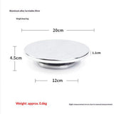 7.8 Inch Banding Wheel,Wheel Turnable Aluminium Alloy Metal Sculpting Wheel Rotate with Ball Bearings for Ceramics Clay Model Making Cake Decor Paint Spraying