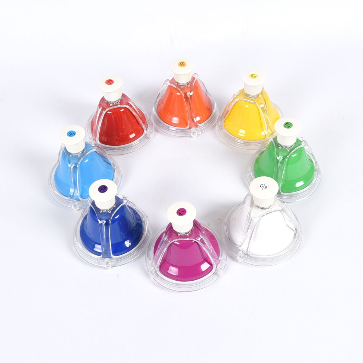 Desk Bells for Kids | Educational Music Toys for Toddlers 8 Notes Colorful Hand Bells Set | Kids Musical Instrument  | Great Birthday Gift for Children