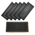8pcs 12*5.5in Floor Vent Covers Rectangle Air Vent Screen Cover Magnetic PVC Vent Mesh Floor Register Cover Plastic Vent Screen for Wall Ceiling Floor Catch Debris Hair Insect