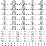 30 Piece Set Grade Twist Lock Fasteners Turn Button Eyelet and Stud, Mounting Screws for Canvas Marine Fastener Turn Buttons