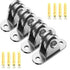 Small Pulley Block Silent Pulley Wheel Heavy Duty Fixed Pullies for Cord Material Handling Moving and DIY Project Wall Ceiling Mount Pulleys (4 Pack)