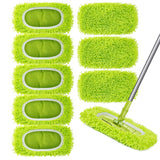 Reusable Dry Sweeping Cloths Microfiber Wet Mop Pads Compatible Mop Replacement Sweeping Mopping pad Refills for Hardwood Surface Floor Cleaning (8PCS)