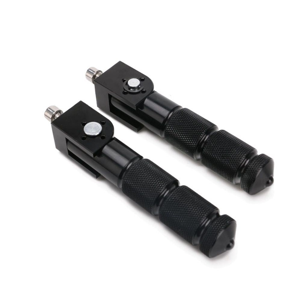 Black CNC Folding Motorcycle Bicycle Foot Pegs Rear Footrest Peg Footpeg For Mini Bike Parts Motorcycle Pegs