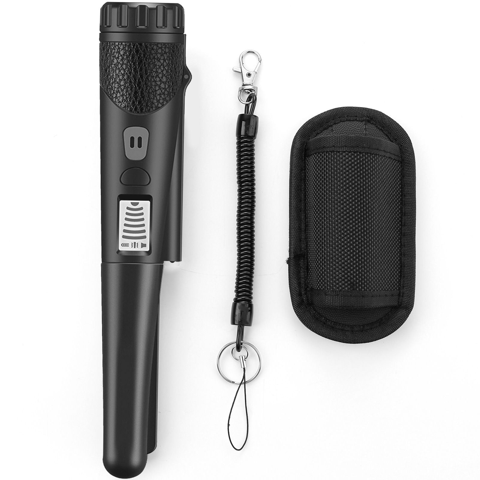 Handheld Metal Detector Positioning Rod Detector Metal Pinpointing Pinpointer Pin Pointer Waterproof Metal Gold Detector Tester  LCD black