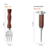 Ice Pick set of 2-Stainless Steel Ice Crusher with Wood Handle, Japanese Style Ice Chipper Ideal for Bars and Home