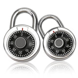 Master Lock Black Gym Locker Lock Combination Padlock, Indoor Combo Lock with Preset 3-Digit Code for Cabinets, Storage, 2 Pack