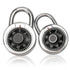 Master Lock Black Gym Locker Lock Combination Padlock, Indoor Combo Lock with Preset 3-Digit Code for Cabinets, Storage, 2 Pack
