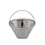 Reusable Cone Coffee Filters 304 Stainless Steel Coffee Filter，Filter Coffee Maker, 2Pcs Permanent Cone Filter
