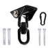 Hammock Hanging Kit,Hanging Chair Hardware 360°Rotating Capacity Hammock Hooks Heavy Duty,Hammock Chair Hanging Kit & Swing Ceiling Hook Snap for Hammock Chair Stand,Seat, Tree,Yoga,Gym(Black)